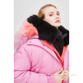 2021 Wholesale Women Thick Zipper Hoodie Puffer Jacket